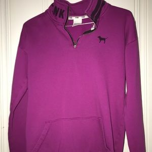 VS PINK Half-Zip Pullover